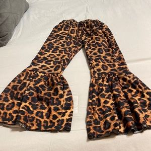 Super Flare Leg Leopard Pants 6/7
